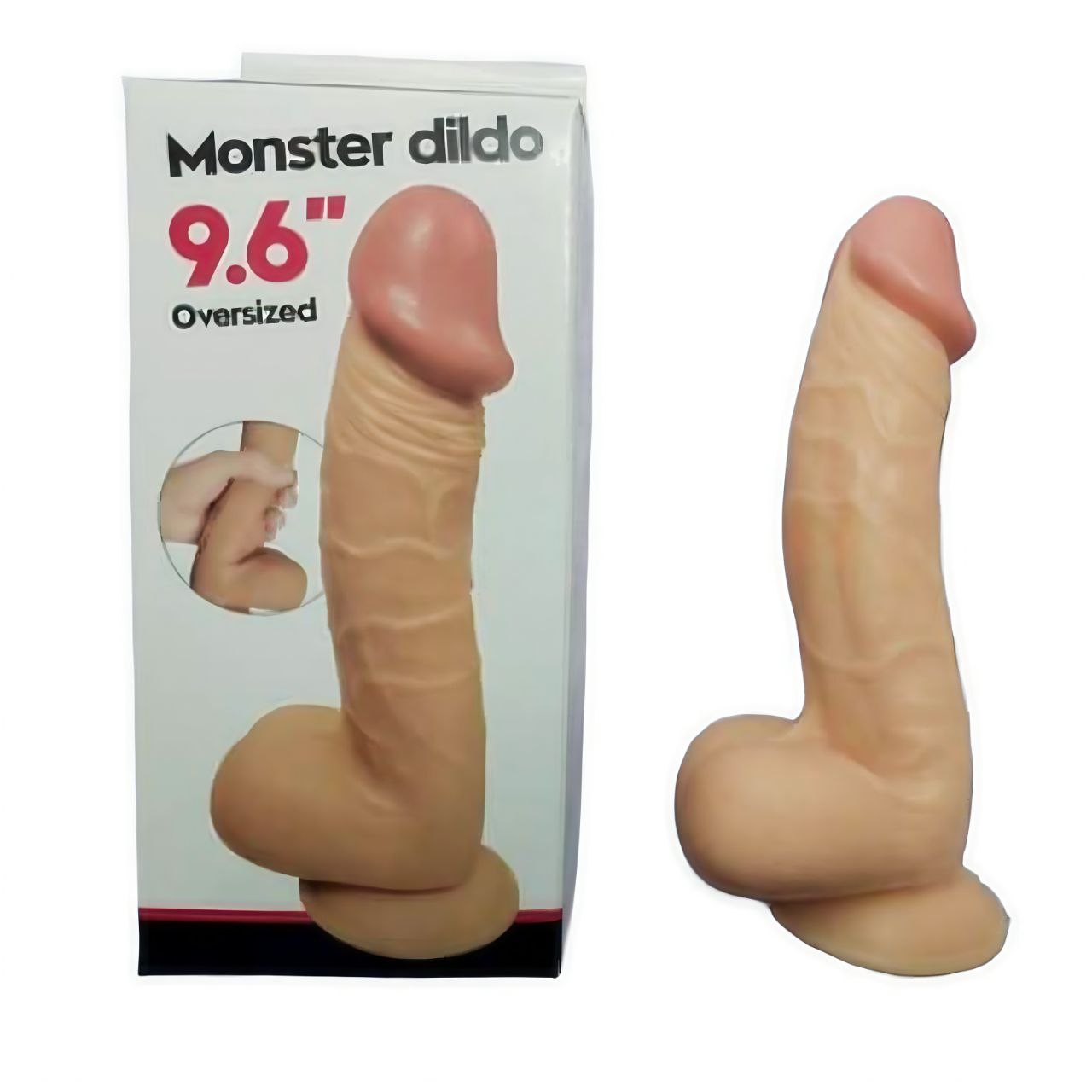 دیلدو چسبونکی غولی کمربنددار (شورتکی) طول 28 قطر 5/3 - مارکت زناشویی